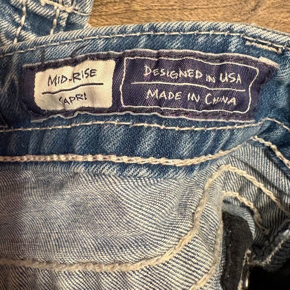 MISS ME Midrise Capri Jeans Embellished - 28 - Picture 5 of 10